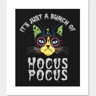 Hocus Pocus Cat - Funny Halloween Cat Posters and Art